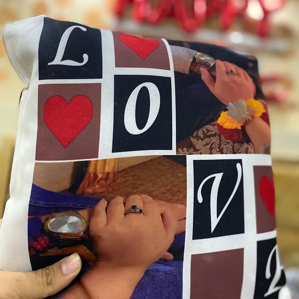 “LOVE” Photo Cushion — a customized Photo Cushion made by The Customized Shop