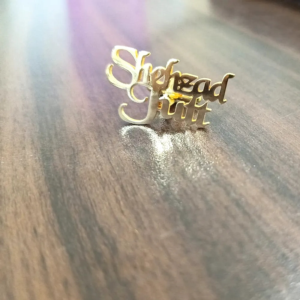 Gold Name Plate — a customized Name Keepsake made by The Customized Shop
